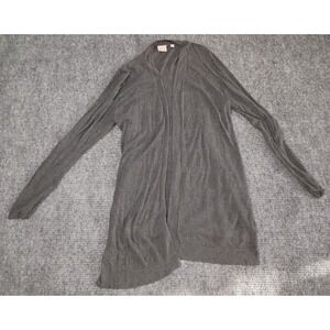 Devotion By Cyrus Women's Gray Open Cardigan Size Large
